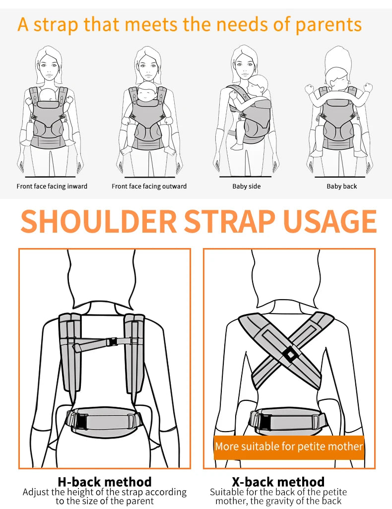 Multifunction Infant Carrier Backpack