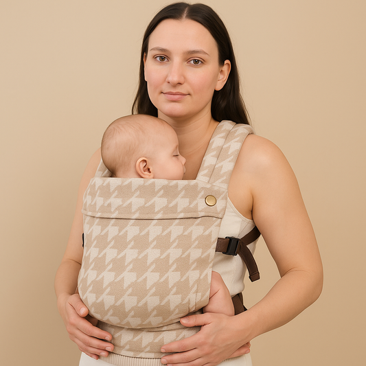 Soft Houndstooth Baby Carrier